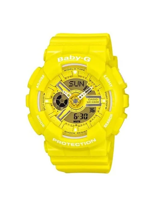 Часы CASIO Baby-G 'Yellow' — изображение 1 из 4, оттенок желтый