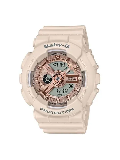 Часы CASIO Baby-G 'White Pink' — изображение 1 из 4, оттенок белый розовый