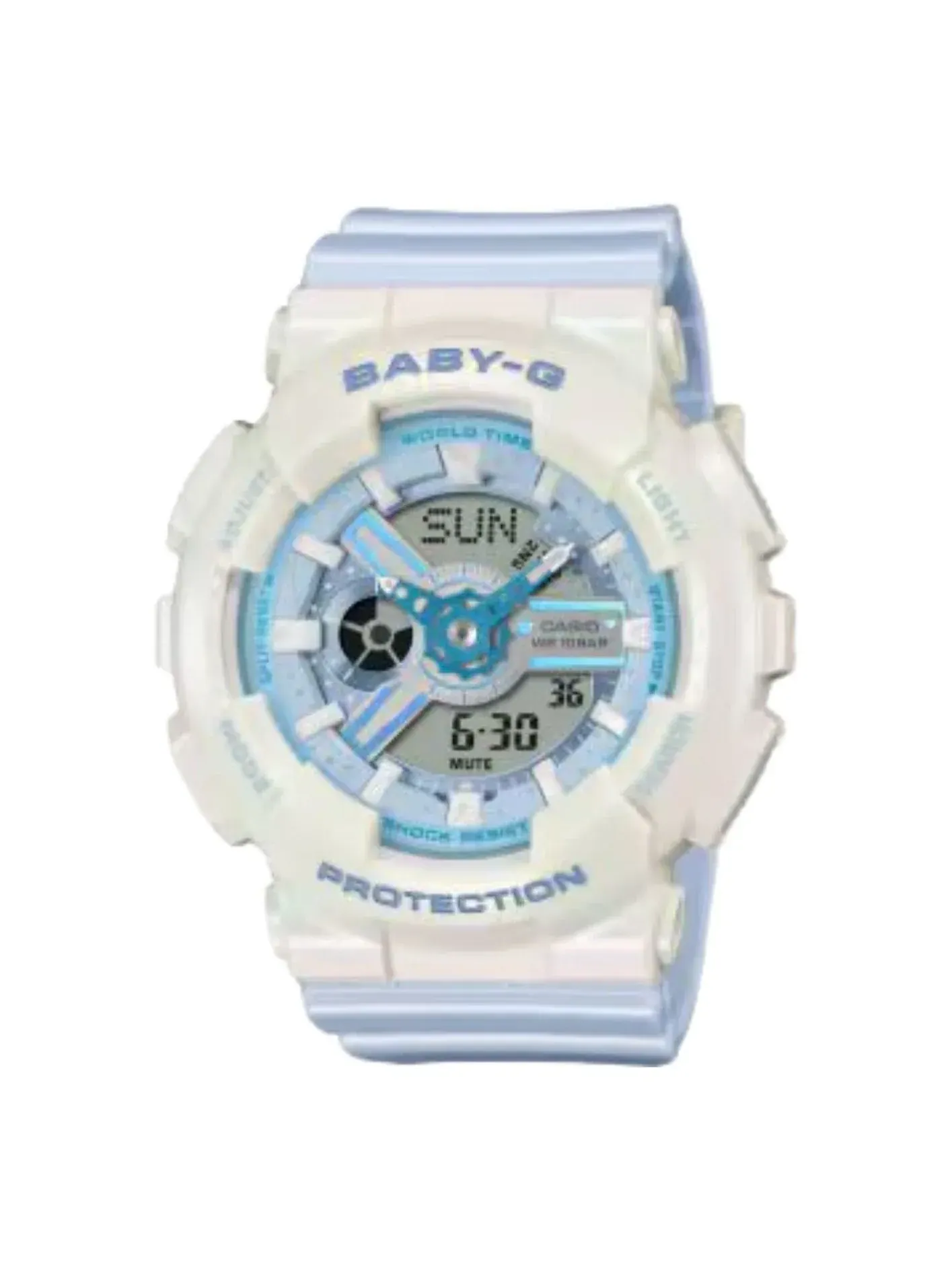 Часы (WMNS) CASIO Baby G BA-110 Series 'White Blue' — изображение 1 из 2, оттенок синий