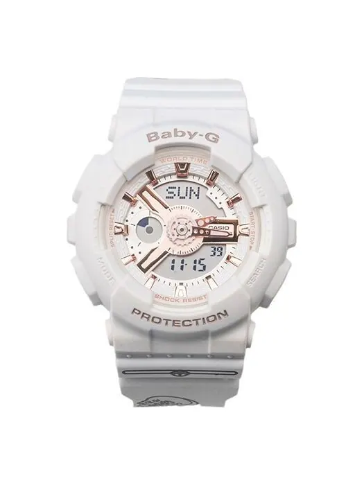 Часы baby-g analog-digital 'white light pink' Casio — изображение 1 из 1, оттенок белый/светлый розовый