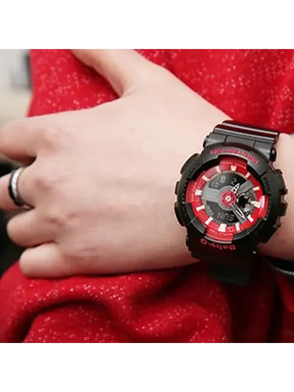Часы CASIO Baby-G 'Black Red' — изображение 2 из 2, оттенок черный/красный