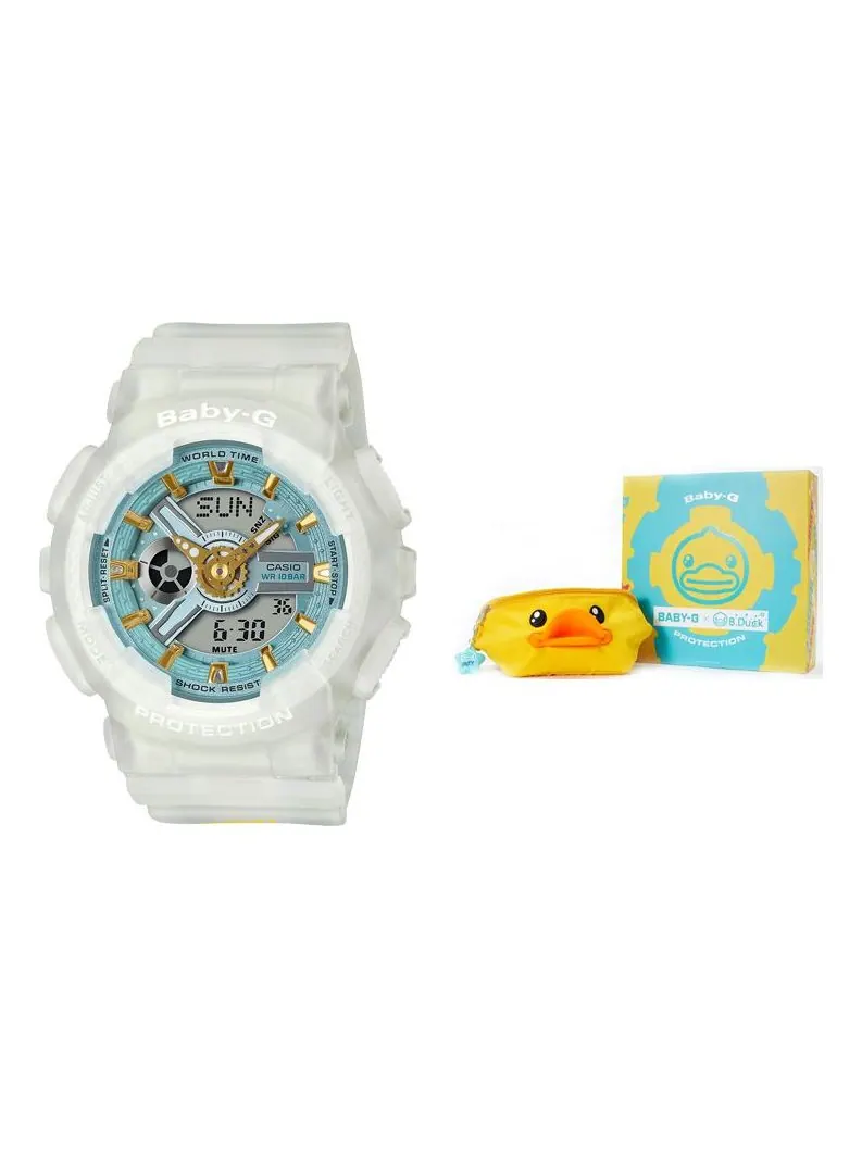 Часы CASIO Baby-G 'White Blue' — изображение 1 из 2, оттенок белый синий