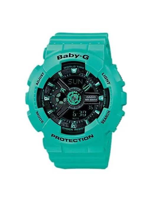 Часы CASIO Baby-G 'Green' — изображение 1 из 4, оттенок зеленый