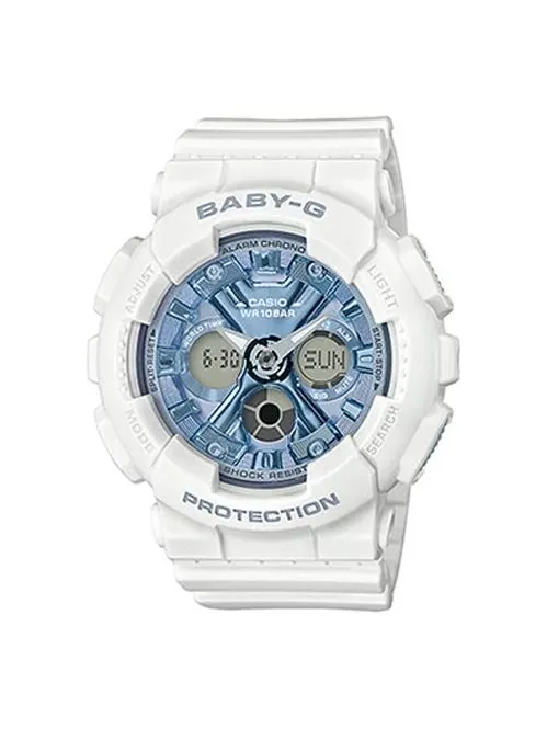 Часы CASIO Baby-G 'White Blue' — изображение 1 из 8, оттенок белый синий