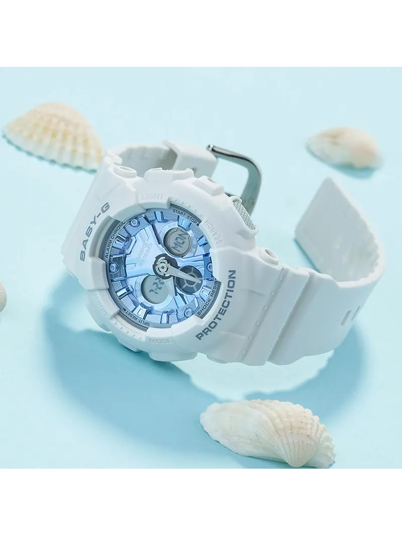 Часы CASIO Baby-G 'White Blue' — изображение 2 из 8, оттенок белый синий