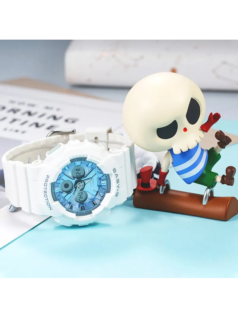 Часы CASIO Baby-G 'White Blue' — изображение 5 из 8, оттенок белый синий