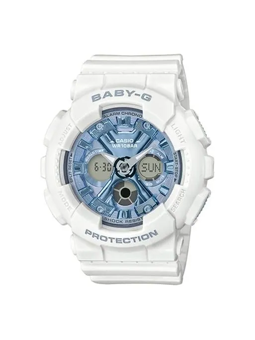 Часы CASIO Baby-G 'White Blue' — изображение 1 из 5, оттенок белый синий