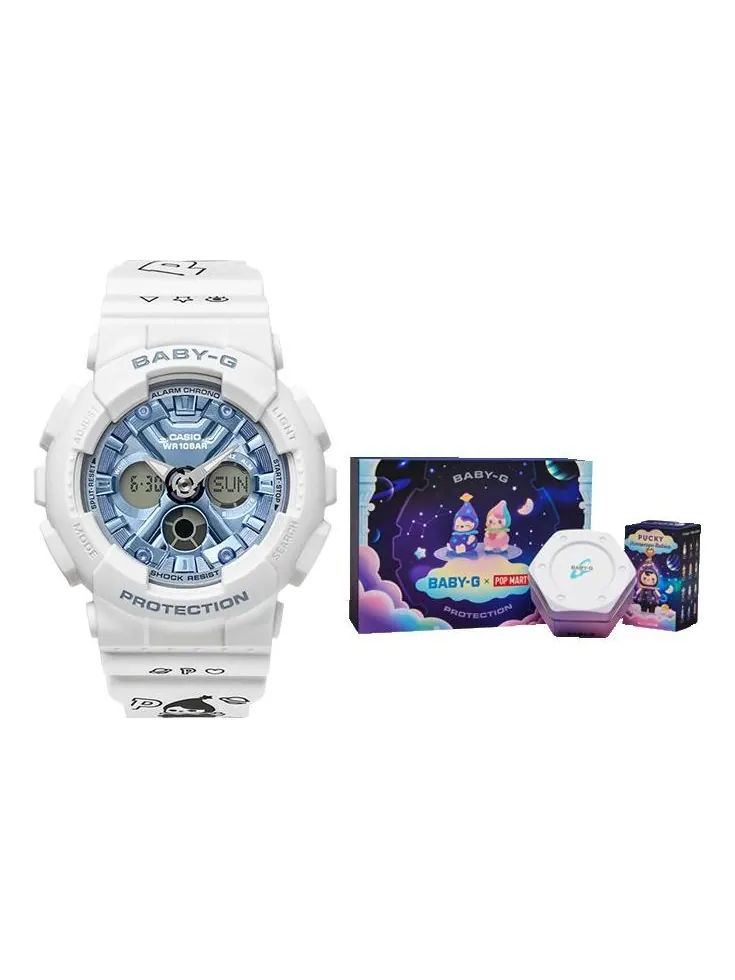 Часы CASIO Baby-G 'White Blue' — изображение 1 из 1, оттенок белый синий
