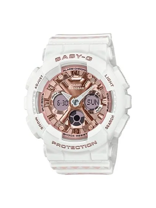 Часы CASIO BABY-G Digital-Analog 'Ivory Rose Gold' — изображение 1 из 4, оттенок белый