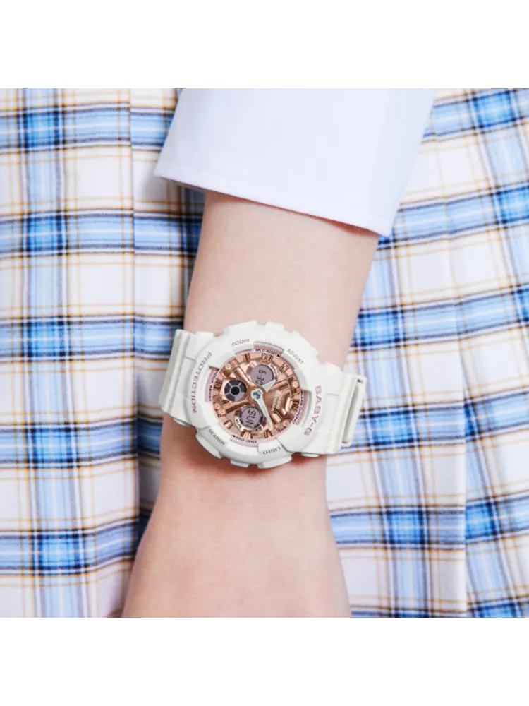 Часы CASIO BABY-G Digital-Analog 'Ivory Rose Gold' — изображение 3 из 4, оттенок белый