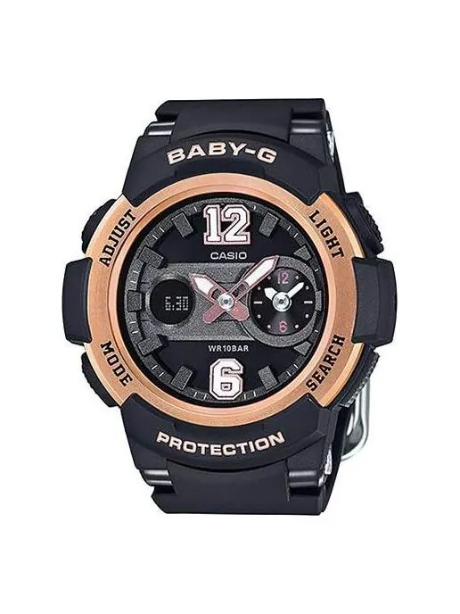 Часы CASIO Baby-G 'Black Rose Gold' — изображение 1 из 3, оттенок черный