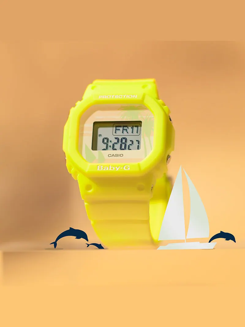 Часы CASIO Baby-G 'Yellow' — изображение 5 из 9, оттенок желтый