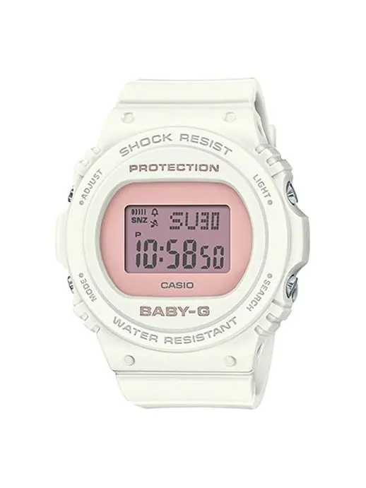 Часы CASIO Baby-G 'White pink' — изображение 1 из 1, оттенок белый розовый