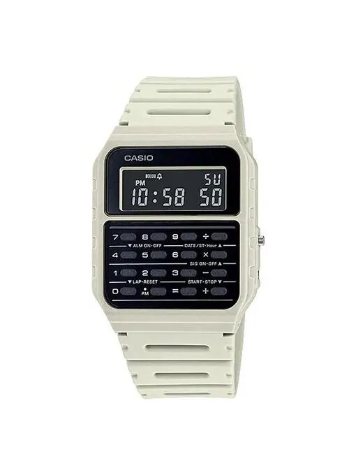Часы CASIO Unisex YOUTH Calculator Multi-function Waterproof Unisex Mens White Digital — изображение 1 из 4, оттенок белый