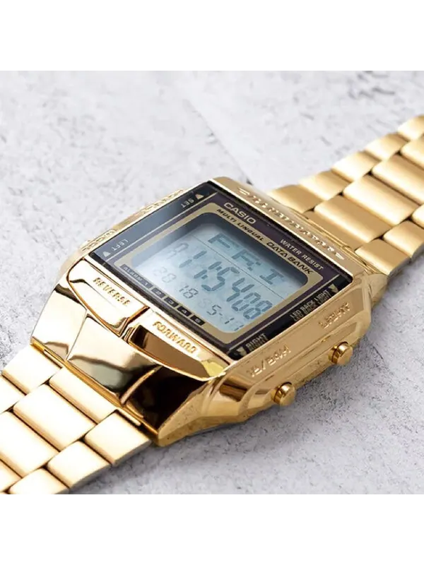 Часы CASIO Male YOUTH Japan / South Korea Fashion Waterproof Mens Gold Digital — изображение 3 из 4, оттенок золото