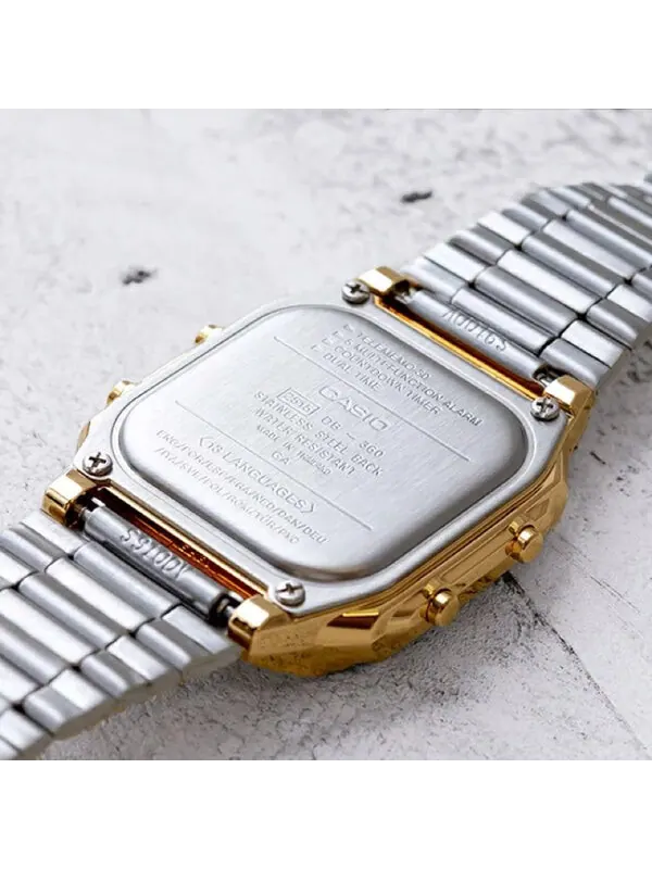 Часы CASIO Male YOUTH Japan / South Korea Fashion Waterproof Mens Gold Digital — изображение 4 из 4, оттенок золото