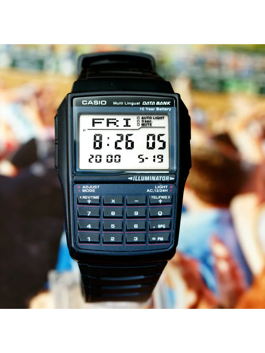 Часы CASIO Quartz Waterproof Sports Mens Black Digital — изображение 2 из 3, оттенок черный