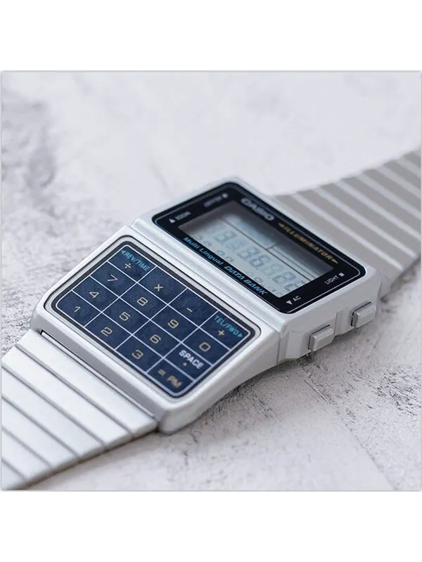 Часы CASIO Quartz Waterproof Analog Mens Silver Digital — изображение 2 из 4, оттенок серебряный