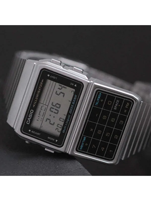 Часы CASIO Quartz Waterproof Analog Mens Silver Digital — изображение 4 из 4, оттенок серебряный