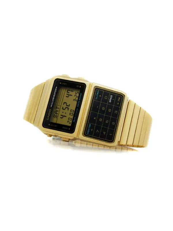Часы CASIO Quartz Waterproof Analog Mens Gold Digital — изображение 2 из 4, оттенок золото