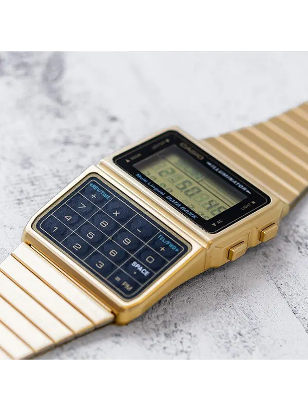Часы CASIO Quartz Waterproof Analog Mens Gold Digital — изображение 4 из 4, оттенок золото