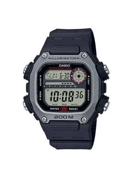 Часы CASIO G-Shock Digital 'Black' — изображение 1 из 2, оттенок серый