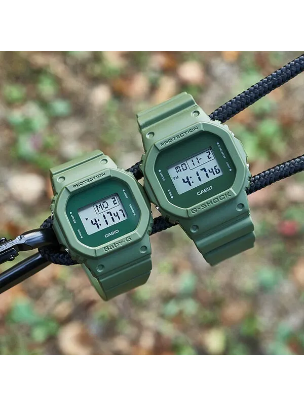 Часы CASIO G-Shock Square 'Green' — изображение 2 из 4, оттенок зеленый