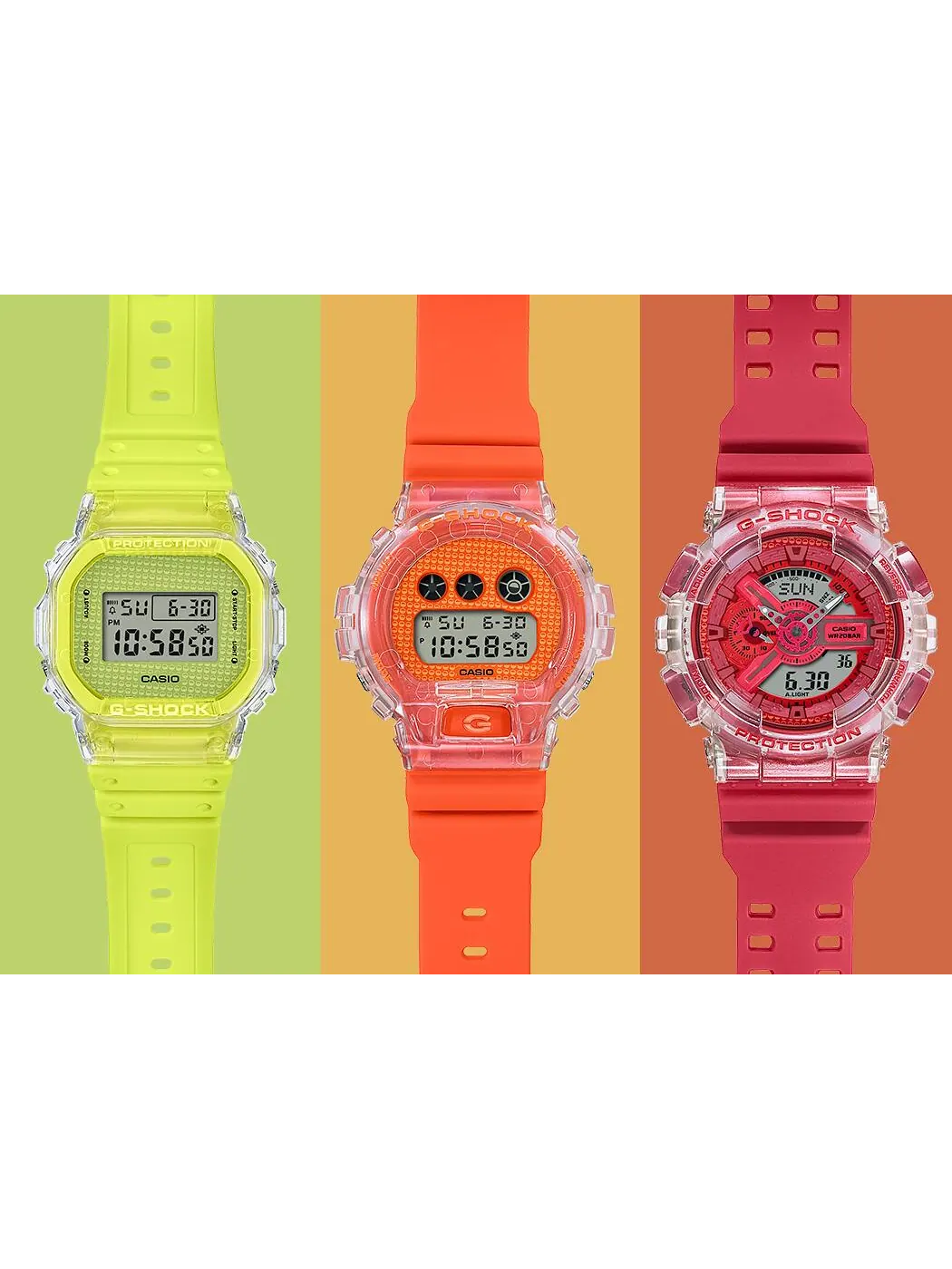 Часы Casio G-Shock «Lucky Drop», арт. DW-5600GL-9PR — изображение 8 из 8, оттенок желтый