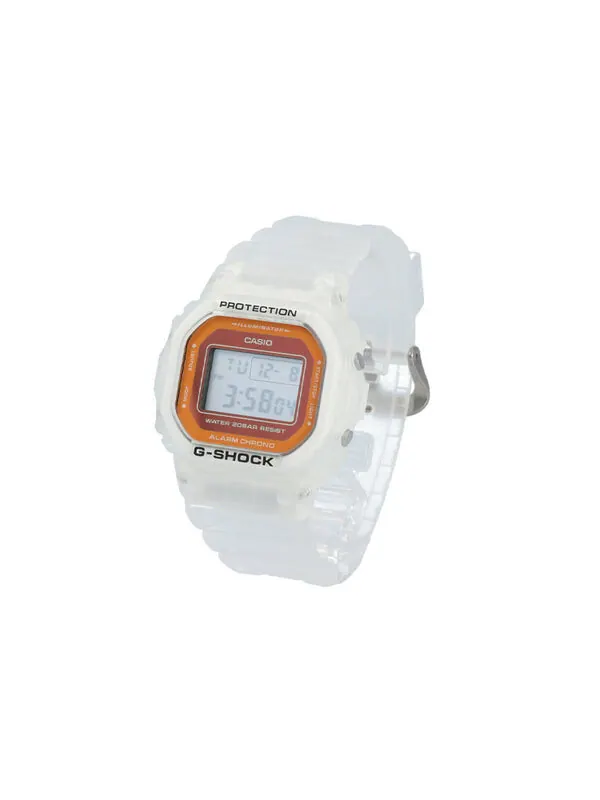 Часы Casio G-Shock «Skeleton Series», арт. DW-5600LS-7 — изображение 3 из 4, оттенок оранжевый