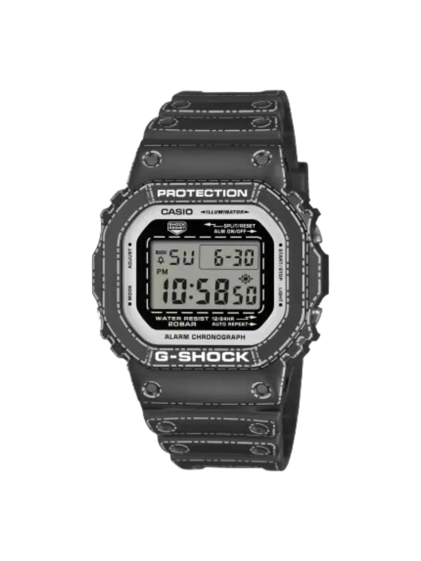 Casio G-Shock 5600 Series Аналогово-цифровые часы, Сделано в Японии — изображение 1 из 3, оттенок черный