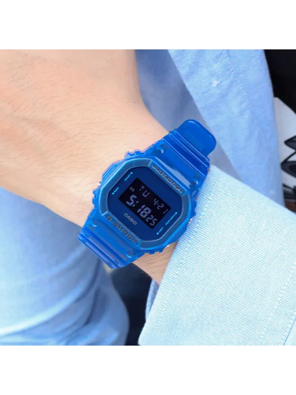 Часы CASIO G-Shock Square 'Blue' — изображение 4 из 4, оттенок синий