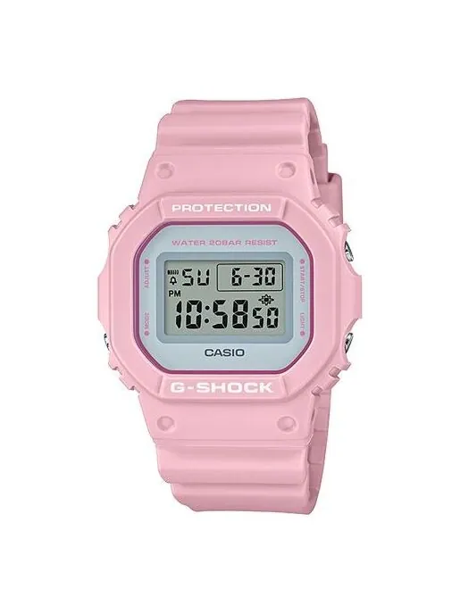 Часы Casio G-Shock, арт. DW-5600SC-4PR — изображение 1 из 4, оттенок красный
