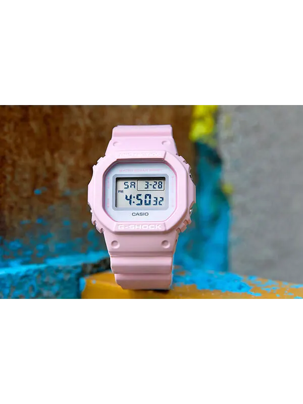 Часы Casio G-Shock, арт. DW-5600SC-4PR — изображение 2 из 4, оттенок красный