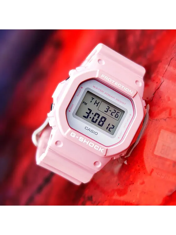Часы Casio G-Shock, арт. DW-5600SC-4PR — изображение 4 из 4, оттенок красный