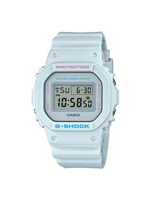 Часы Casio G-Shock, арт. DW-5600SC-8PRB — изображение 1 из 2, оттенок синий, зеленый
