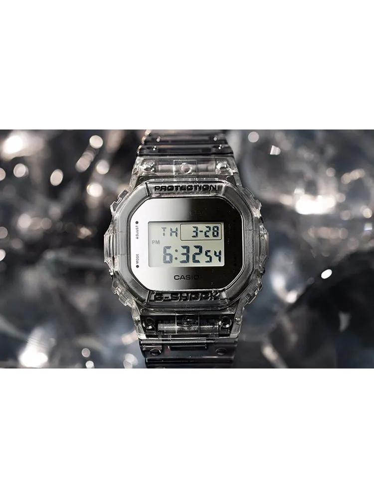 Часы Casio G-Shock, арт. DW-5600SK-1PRS — изображение 3 из 6, оттенок серебряный