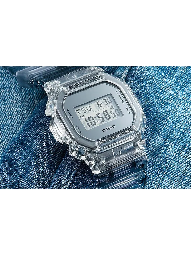 Часы Casio G-Shock, арт. DW-5600SK-1PRS — изображение 4 из 6, оттенок серебряный
