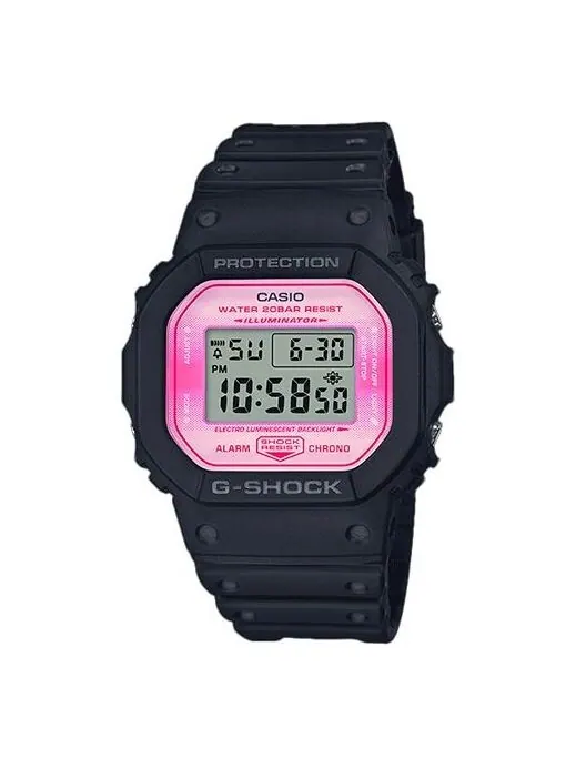 Часы CASIO G-Shock Square 'Black Pink' — изображение 1 из 4, оттенок черный
