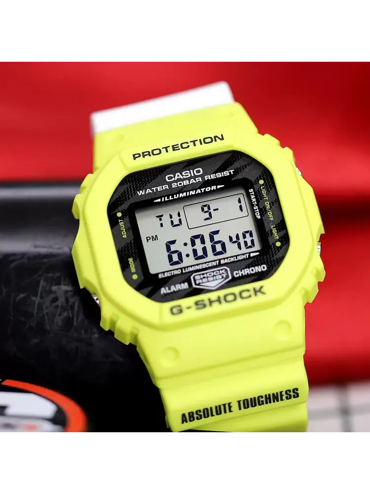 Часы Casio G-Shock, арт. DW-5600TGA-9 — изображение 3 из 4, оттенок зеленый