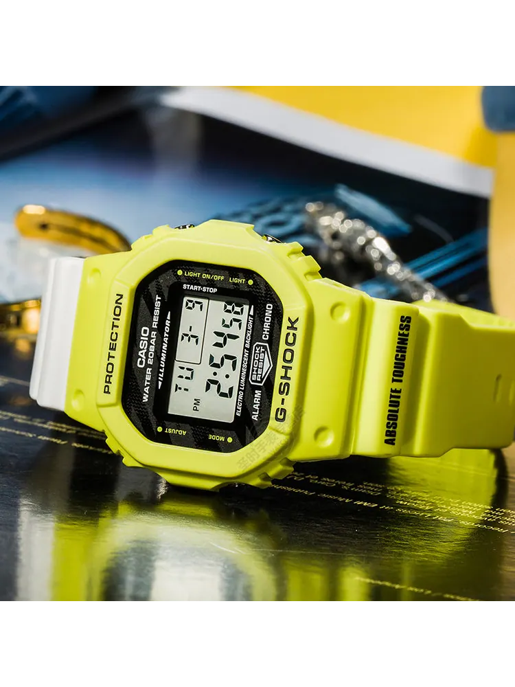 Часы Casio G-Shock, арт. DW-5600TGA-9 — изображение 4 из 4, оттенок зеленый