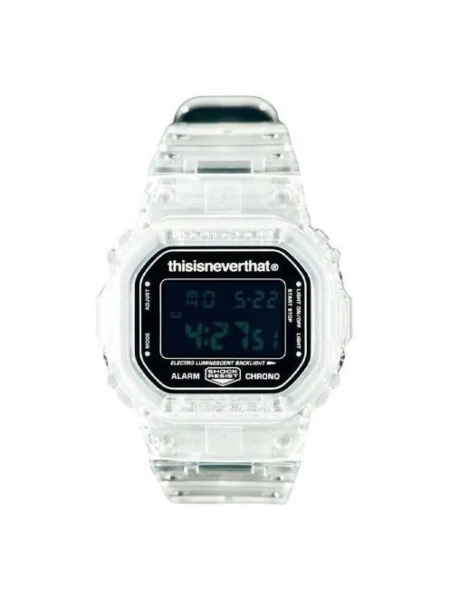 Часы g-shock x thisisneverthat digital 'clear' Casio — изображение 1 из 4, оттенок прозрачный/черный