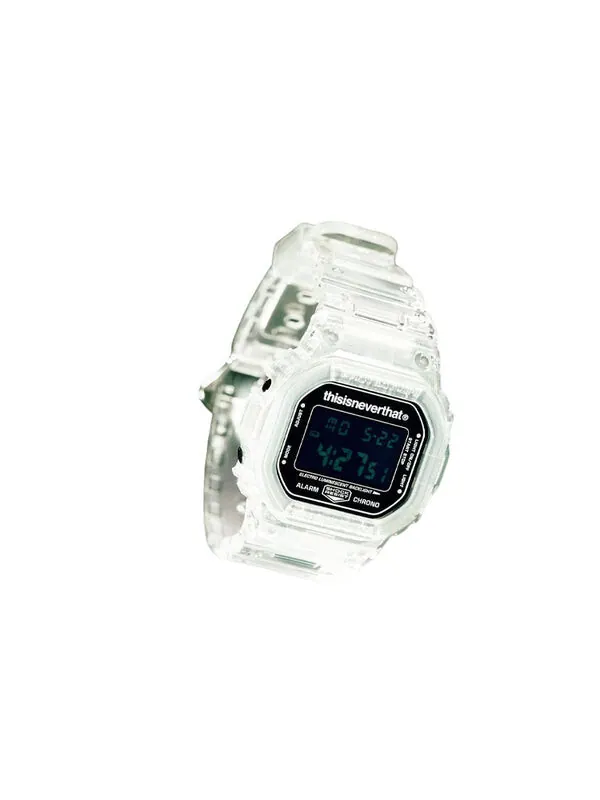 Часы g-shock x thisisneverthat digital 'clear' Casio — изображение 2 из 4, оттенок прозрачный/черный