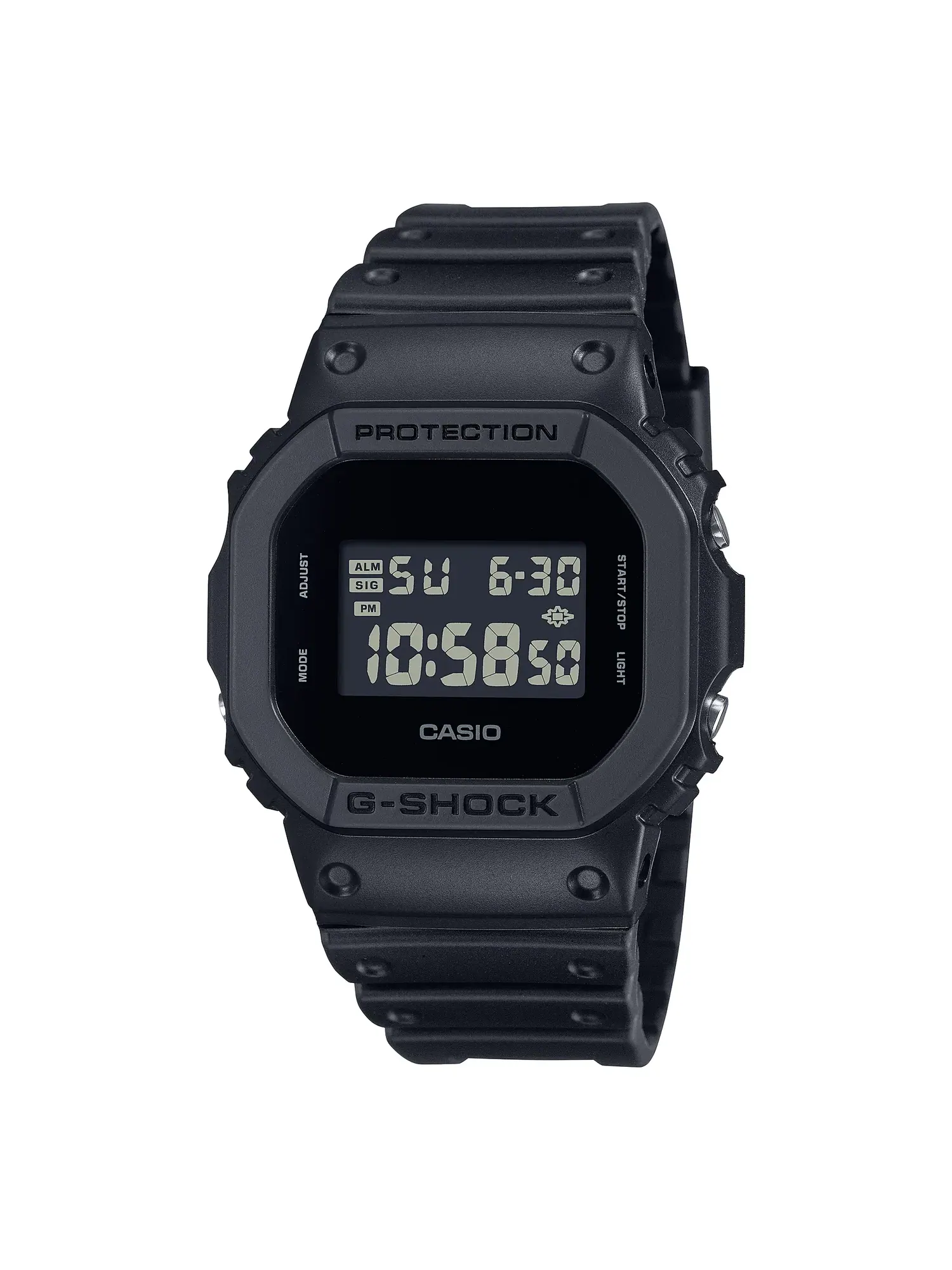 Часы CASIO G-Shock 5600 Series Digital 'Black' DW-5600UBB-1 — изображение 1 из 5, оттенок черный
