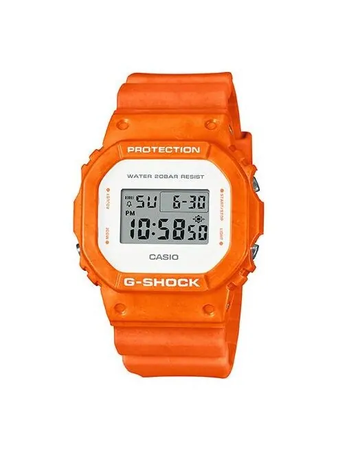 Часы Casio G-Shock, арт. DW-5600WS-4PR — изображение 1 из 4, оттенок оранжевый