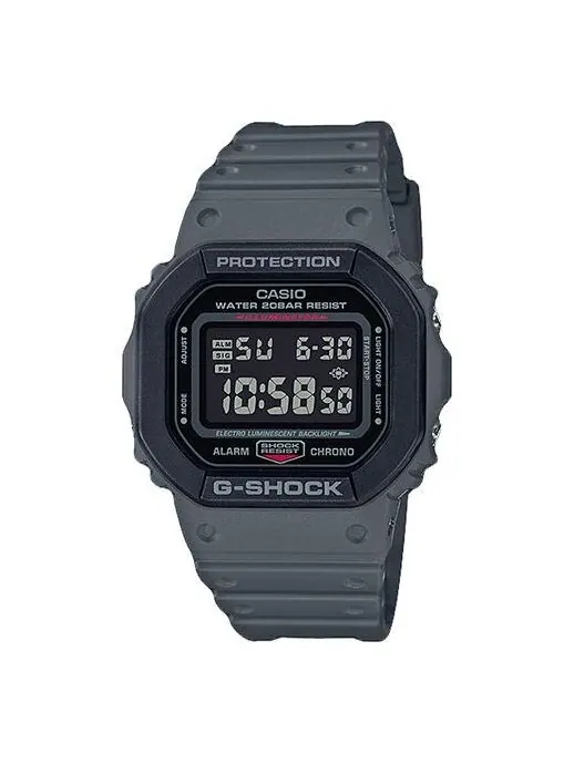 Часы CASIO G-Shock Square 'Grey' — изображение 1 из 3, оттенок черный