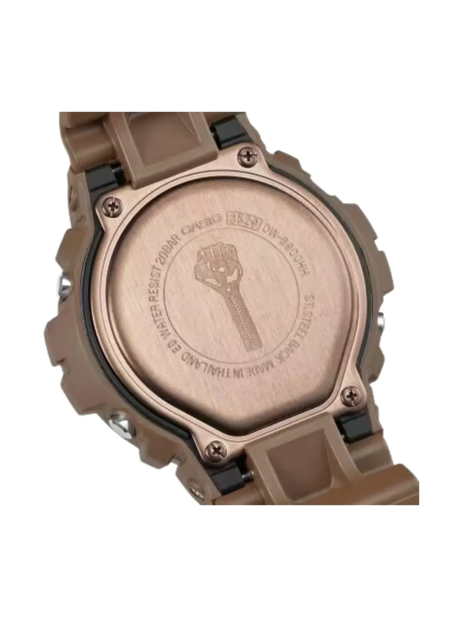 Часы CASIO G-SHOCK x Hardies NYC 6900 Series 'Brown Pink' — изображение 2 из 6, оттенок коричневый