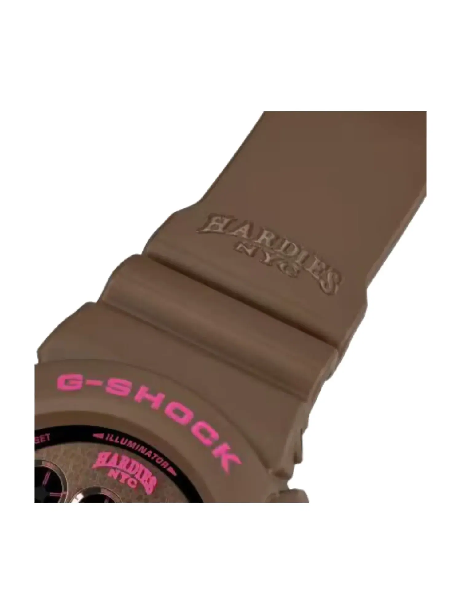 Часы CASIO G-SHOCK x Hardies NYC 6900 Series 'Brown Pink' — изображение 3 из 6, оттенок коричневый