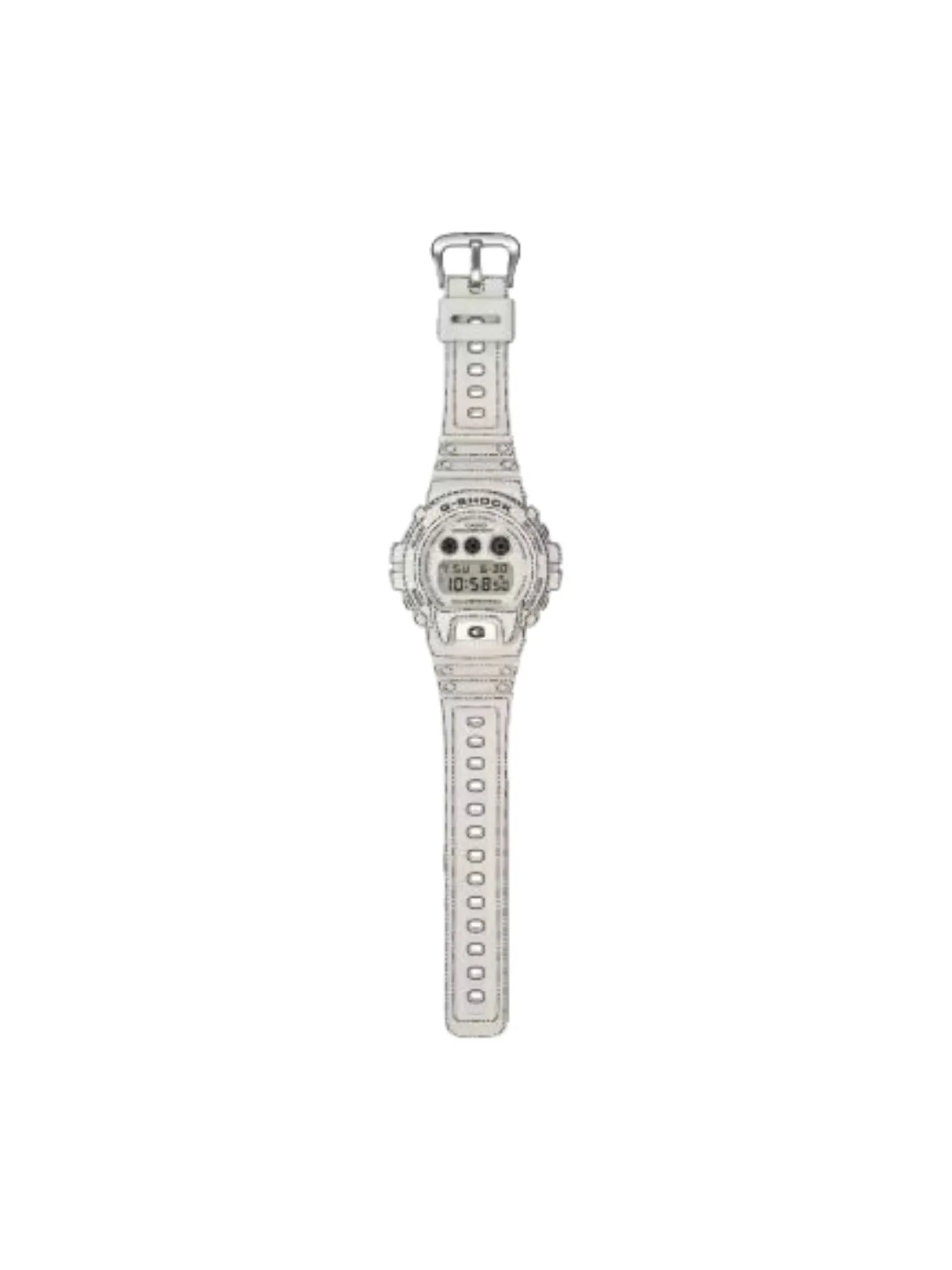 Casio G-Shock 6900 Series Аналогово-цифровые часы, произведено в Японии, цвет «белый», модель — изображение 2 из 2