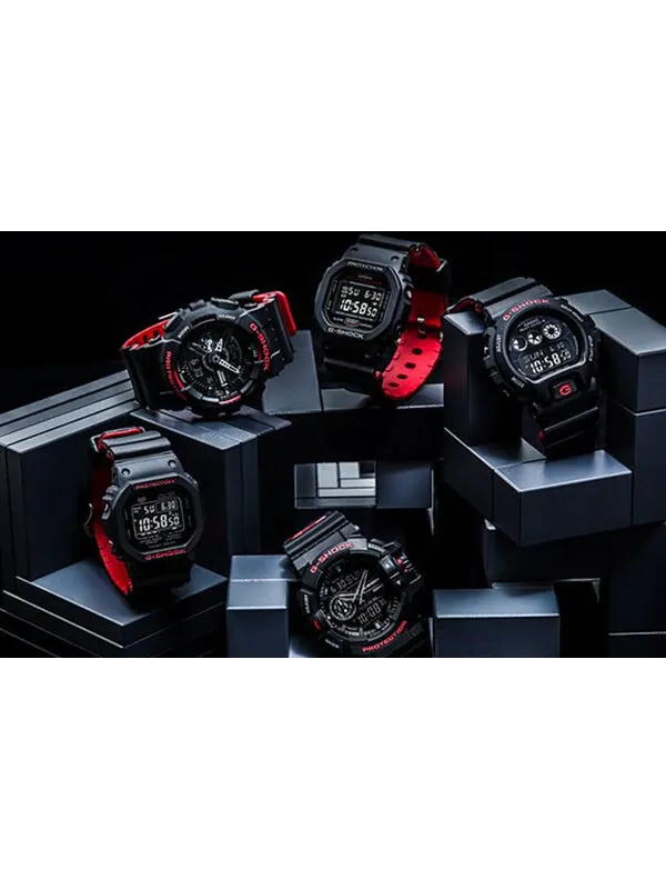 Часы CASIO G-Shock Digital 'Black' — изображение 3 из 3, оттенок черный/красный