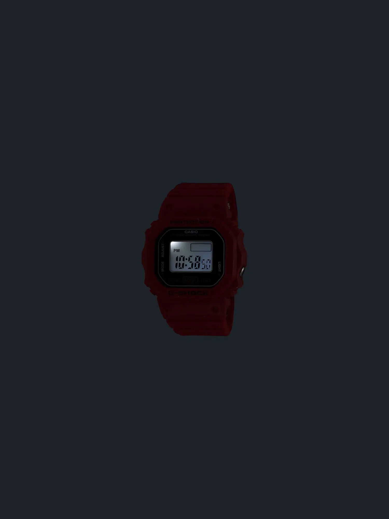 Casio G-SHOCK DWN-5600 Нано-кольцо «Красное» — изображение 5 из 5, оттенок красный